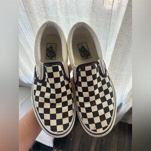 Checkered Vans- 8.5 Womens
